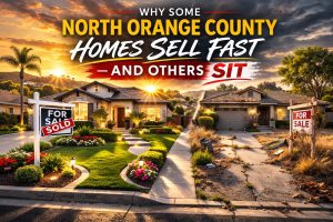North Orange County homes with strong curb appeal and clean presentation, showing why well-prepared homes attract buyers faster.